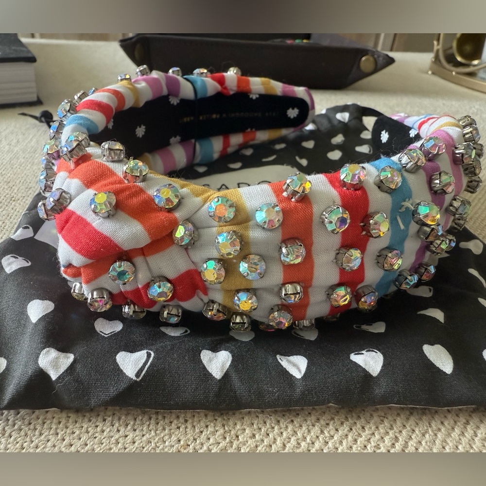 Lele Sadoughi x Roller Rabbit Crystal Knotted Headband